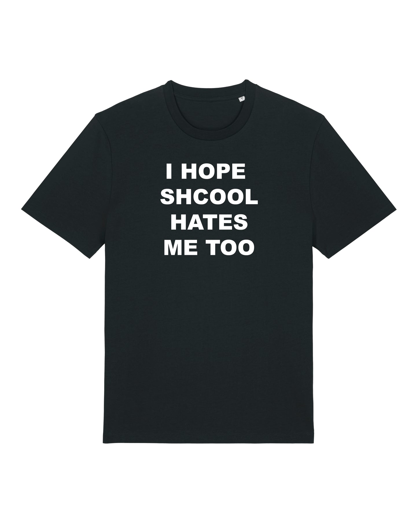 Black Unisex T-shirt "SCHOOL"