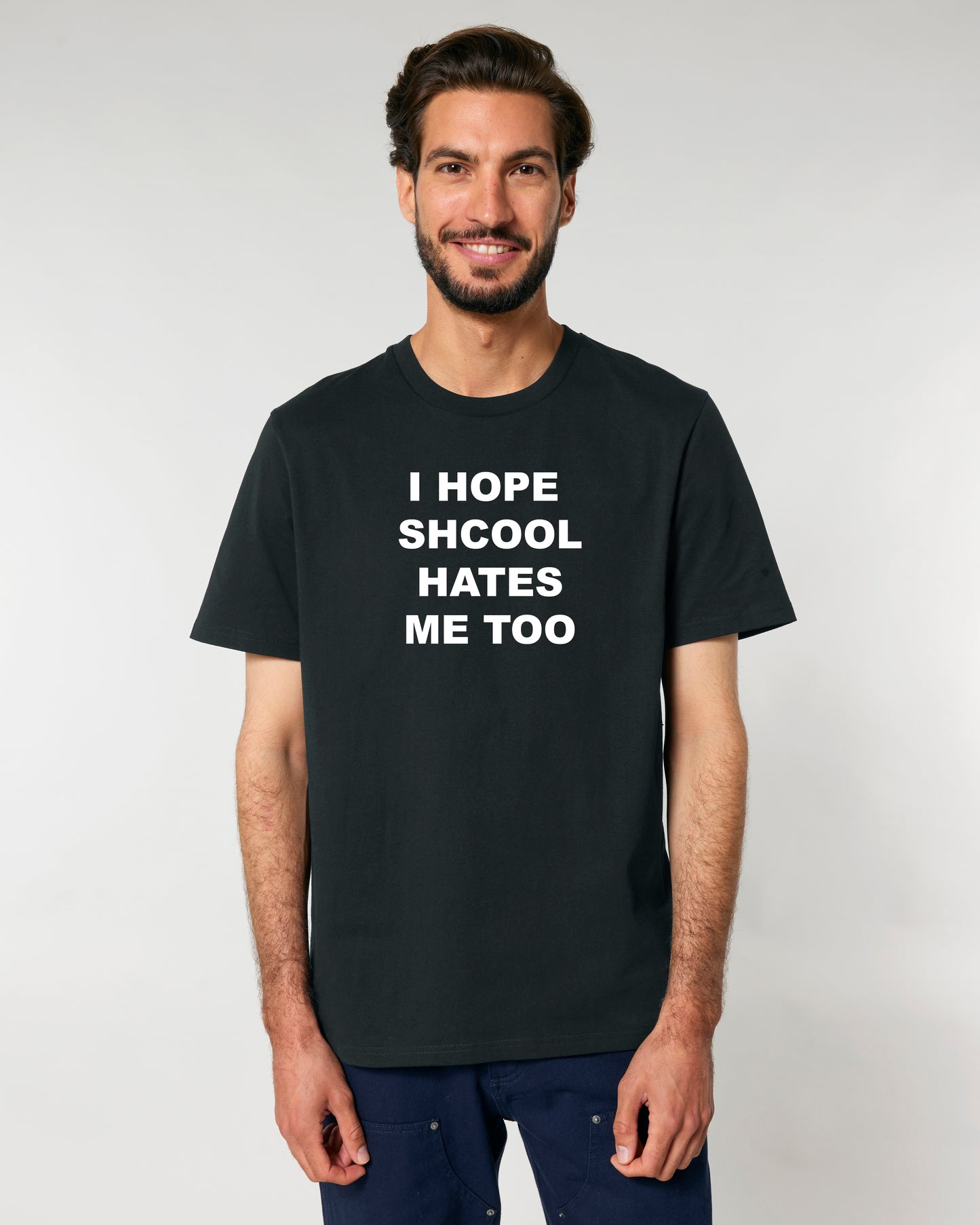 Black Unisex T-shirt "SCHOOL"