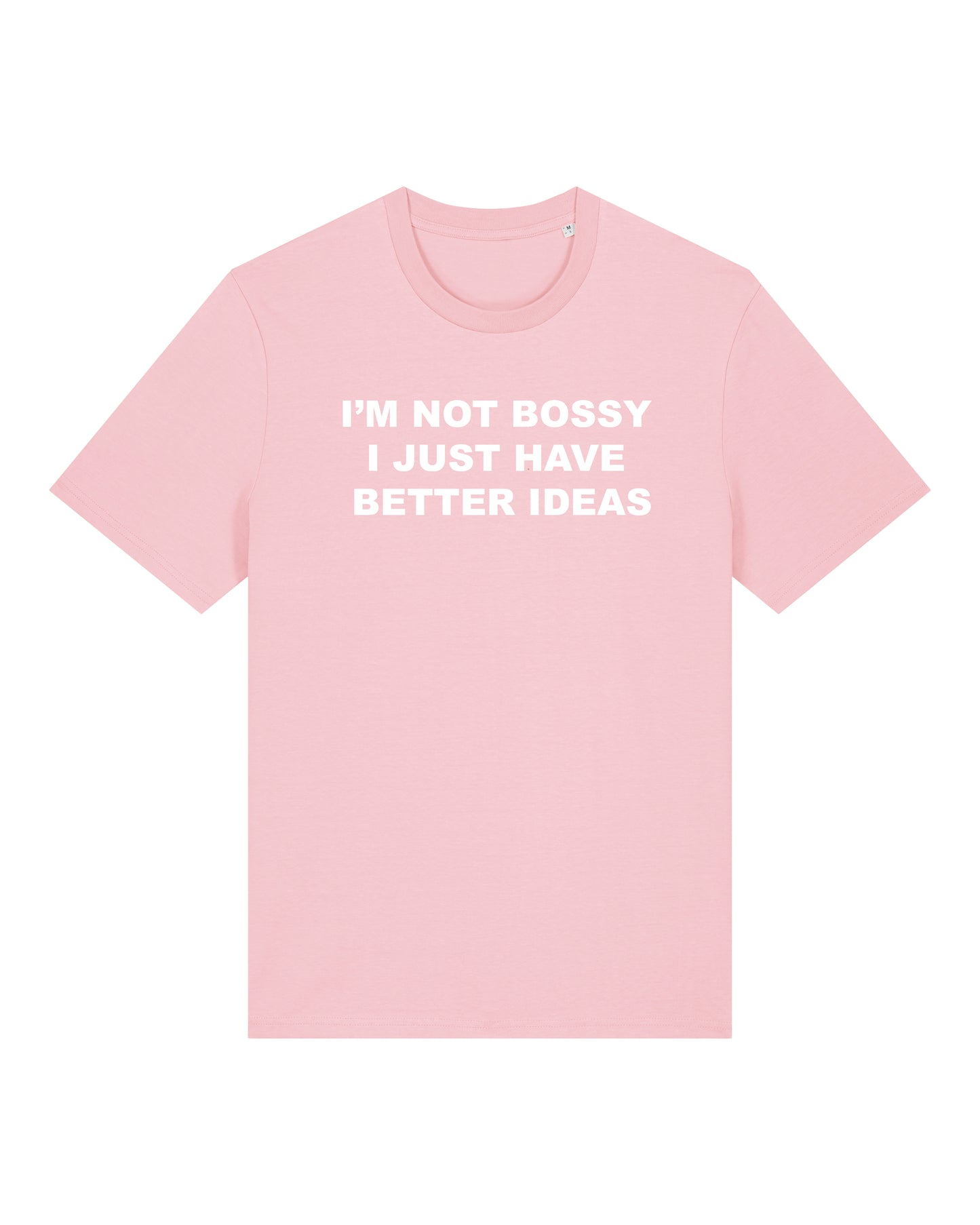 Cotton Pink Unisex T-shirt "BOSSY"