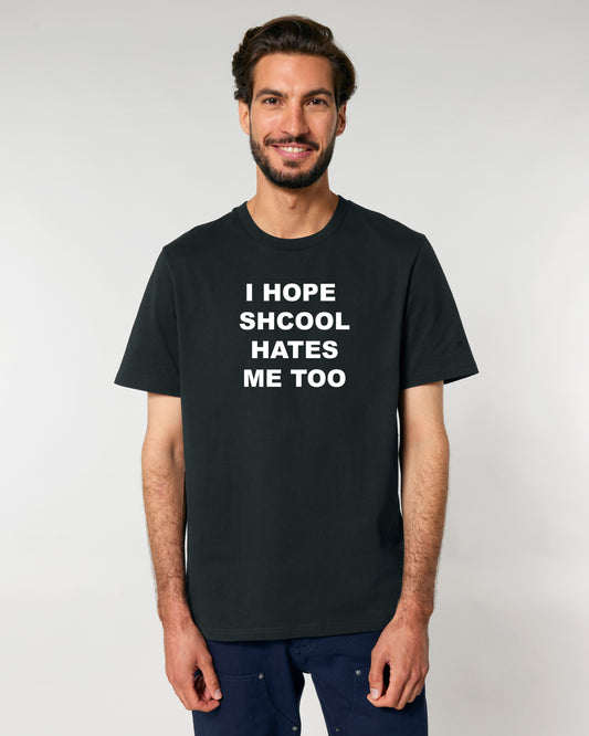 Black Unisex T-shirt "SCHOOL"
